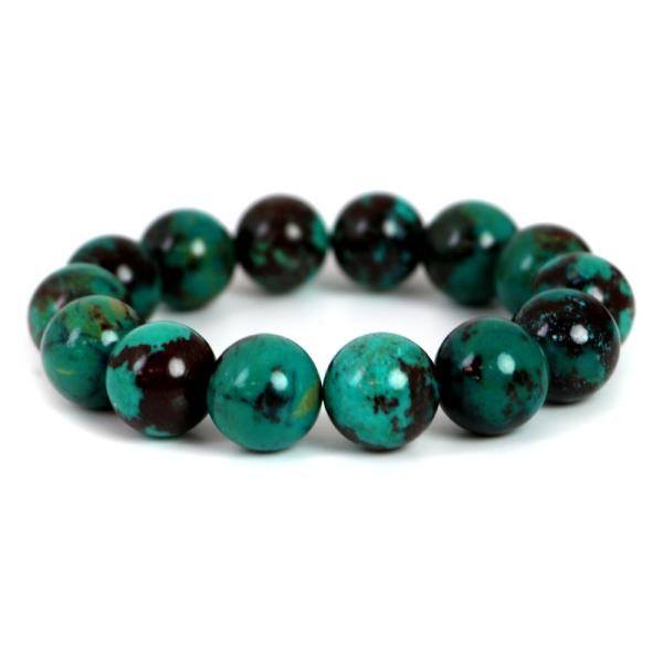 クリソコラ ハイクオリティー １点もの ブレスレット 数珠 パワーストーン 天然石 アクセサリー ハ...