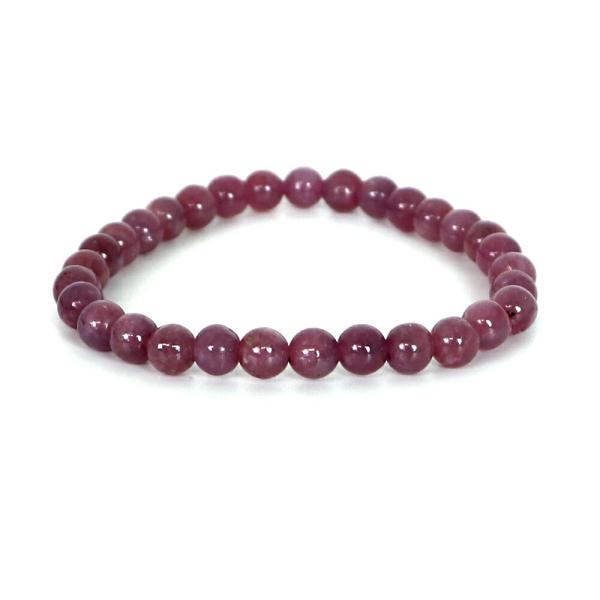 ピンクルビー ハイクオリティー １点もの ブレスレット 数珠 パワーストーン 天然石 アクセサリー ...