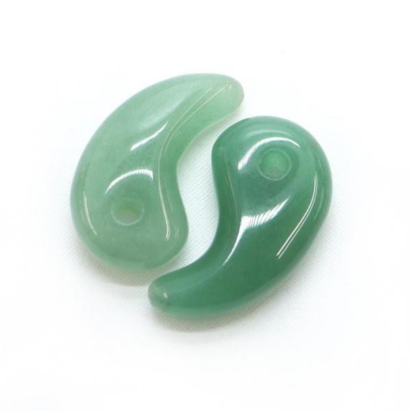 勾玉 アベンチュリン Lサイズ 大きめ 天然石 パワーストーン 曲玉 お守り