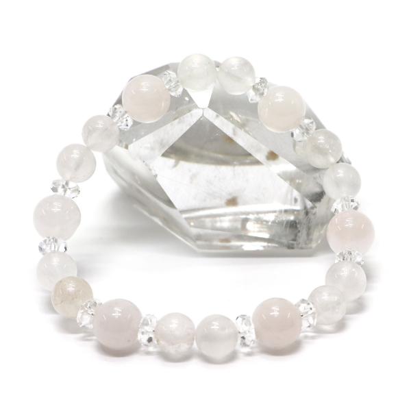 コンビブレスレット ローズクォーツ 水晶 パワーストーン Bracelet 天然石