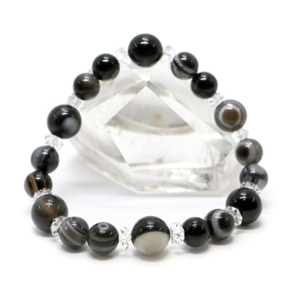 コンビブレスレット 天眼石 水晶 パワーストーン Bracelet 天然石