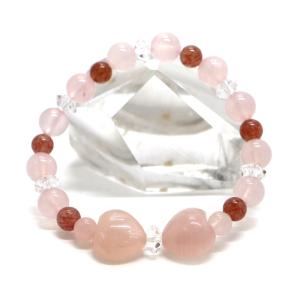水晶・リボンブレスレット 天然石ブレス パワーストーン Bracelet