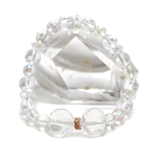 水晶・リボンブレスレット 天然石ブレス パワーストーン Bracelet