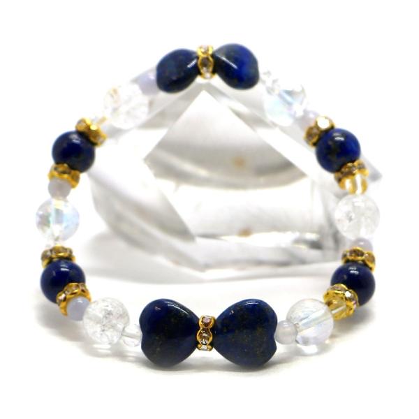 ラピスラズリ・リボンブレスレット 天然石ブレス パワーストーン Bracelet