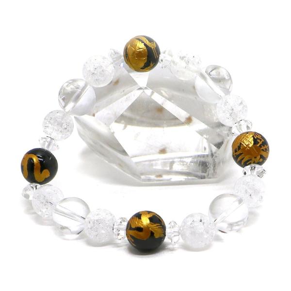 風水四神ブレスレット・クラッシュクリスタルコンビ 天然石ブレス パワーストーン Bracelet