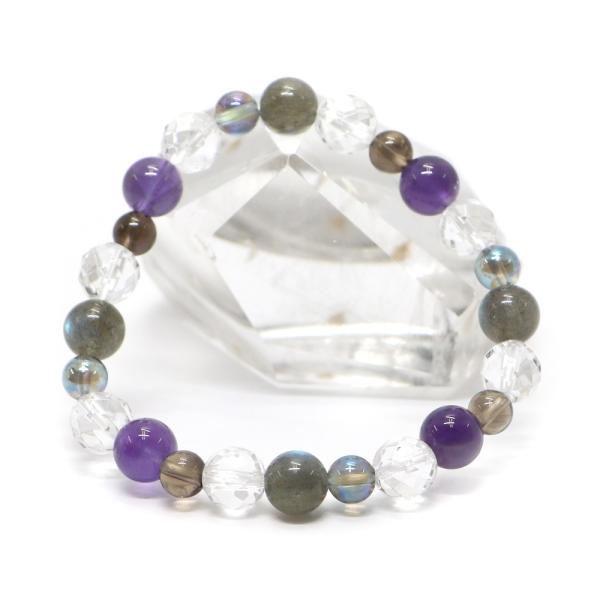 フローライト・クォーツブレス 天然石・パワーストーン・コンビブレスレット