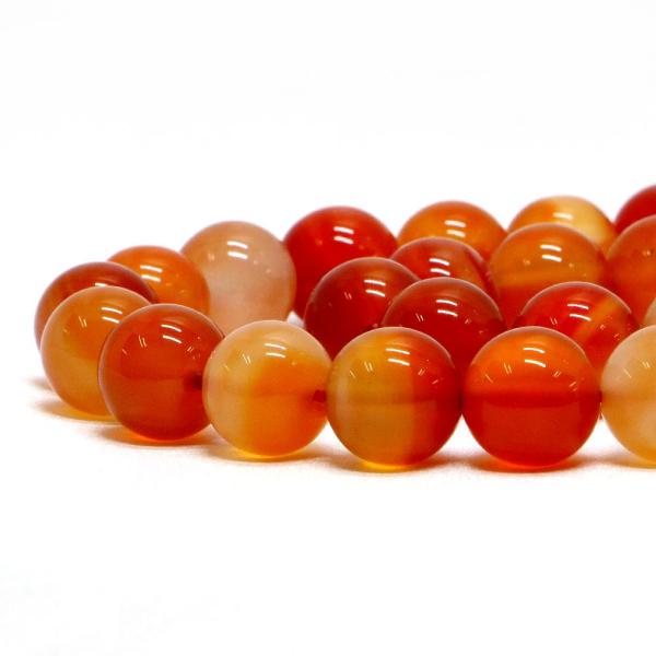 パワーストーン 天然石 ビーズ カーネリアン 丸玉 10mm 1連販売