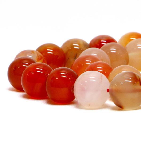 パワーストーン 天然石 ビーズ カーネリアン 丸玉 12mm 1連販売