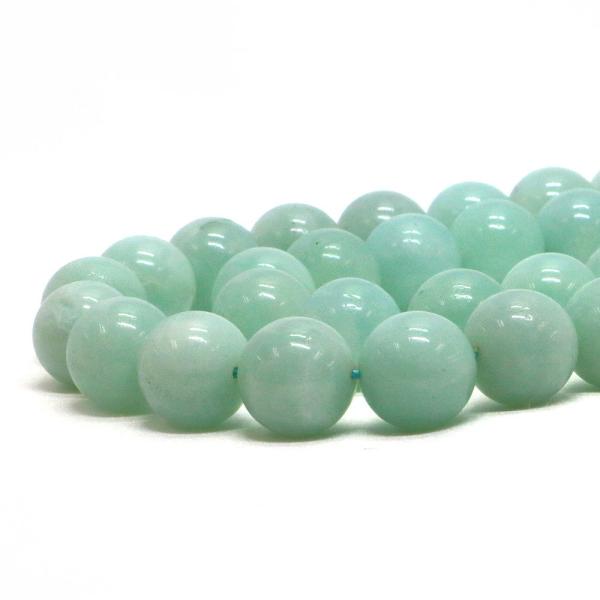 パワーストーン 天然石 ビーズ アマゾナイト 丸玉 12mm 1連販売
