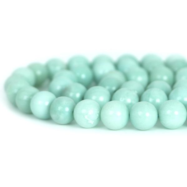 パワーストーン 天然石 ビーズ アマゾナイト 丸玉 10mm 1連販売