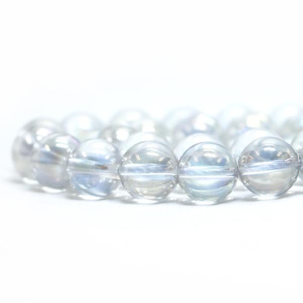 パワーストーン 天然石 ビーズ アクアオーラ レインボーオーラ 丸玉 12mm 1連販売