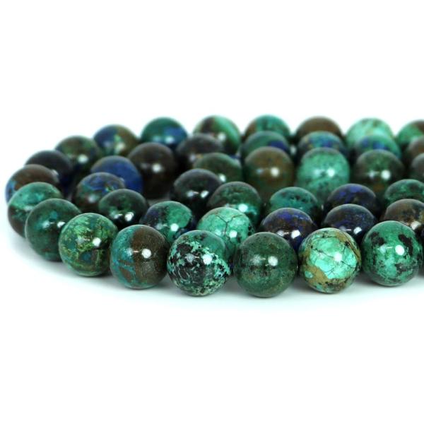 パワーストーン 天然石 ビーズ アズライト 丸玉 12mm 1連販売