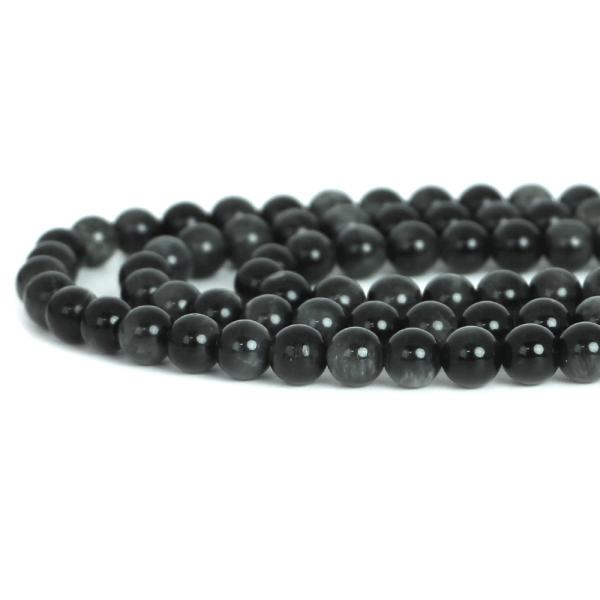 パワーストーン 天然石 ビーズ イーグルアイ（グレータイガーアイ） 丸玉 6mm 1連販売