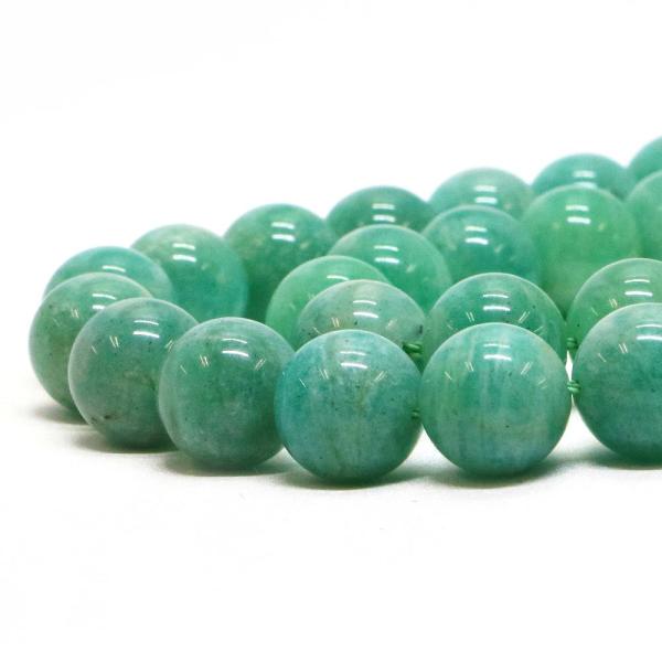 パワーストーン 天然石 ビーズ マダガスカルアマゾナイト 丸玉 12mm 1連販売