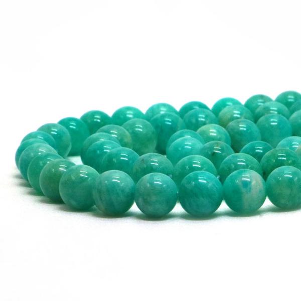 パワーストーン 天然石 ビーズ マダガスカルアマゾナイト 丸玉 8mm 1連販売