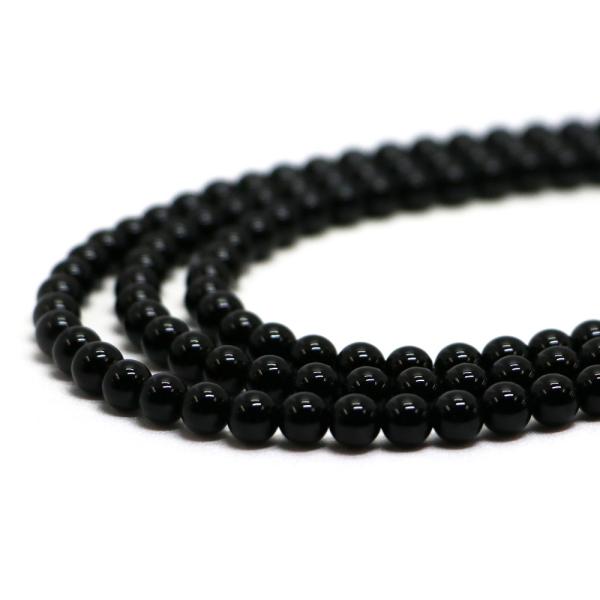 パワーストーン 天然石 ビーズ オニキス 丸玉 6mm 1連販売