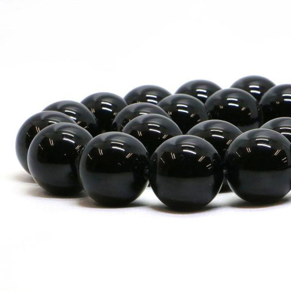 パワーストーン 天然石 ビーズ オニキス 丸玉 18mm 1連販売