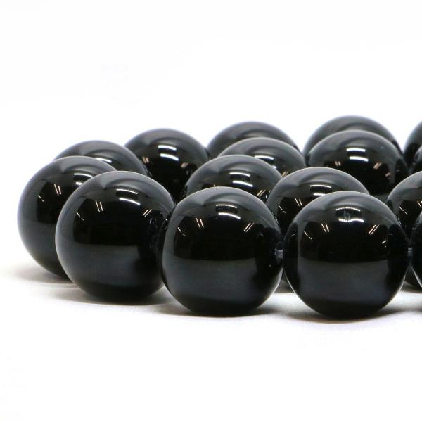 パワーストーン 天然石 ビーズ オニキス 丸玉 20mm 1連販売
