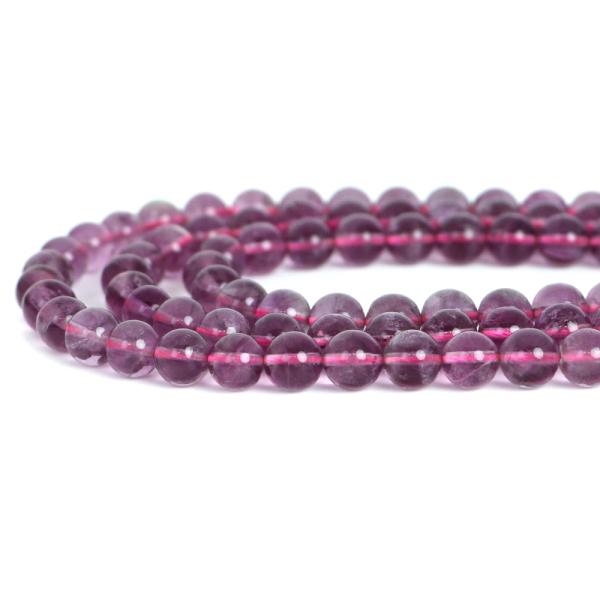 パワーストーン 天然石 ビーズ ピンク フローライト 丸玉 8ｍｍ 1連販売