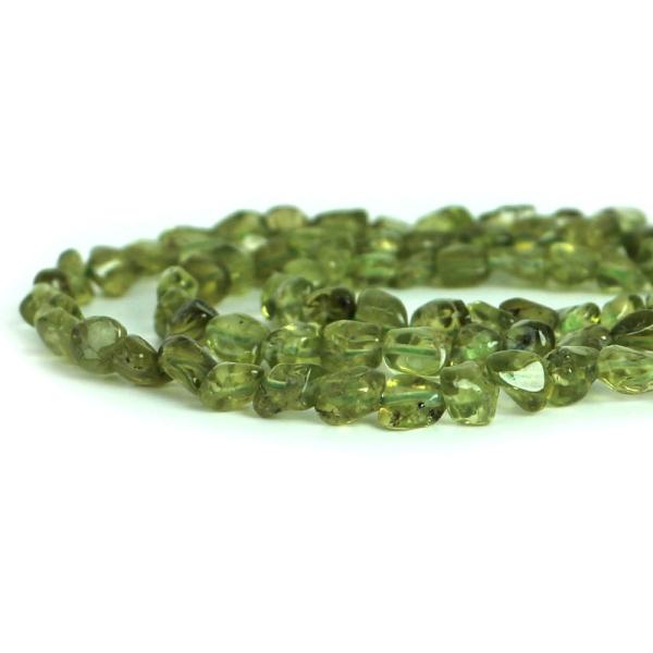 パワーストーン 天然石 ビーズ ペリドット さざれ 6mm※バラつきあり 1連販売