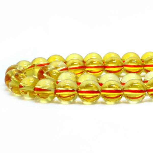 パワーストーン 天然石 ビーズ イエロークォーツ（合成水晶） 丸玉 8mm ビーズ パワーストーン