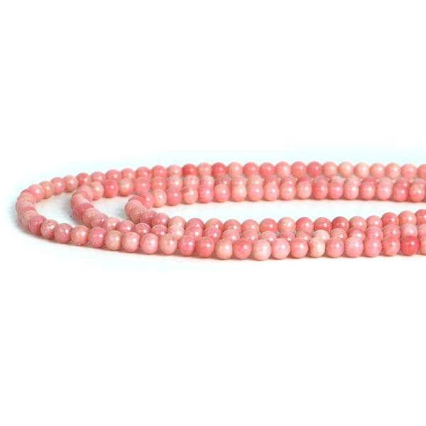 パワーストーン 天然石 ビーズ コーラル（さんご・染め）ピンク 丸玉 4mm 1連販売