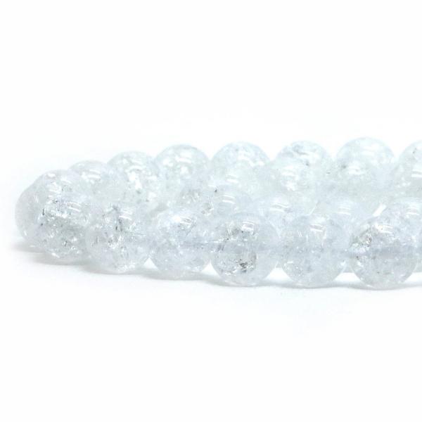 パワーストーン 天然石 ビーズ クラッシュクリスタル 丸玉 8mm 1連販売