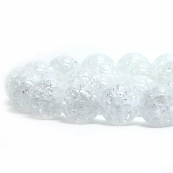 パワーストーン 天然石 ビーズ クラッシュクリスタル 丸玉 12mm 1連販売