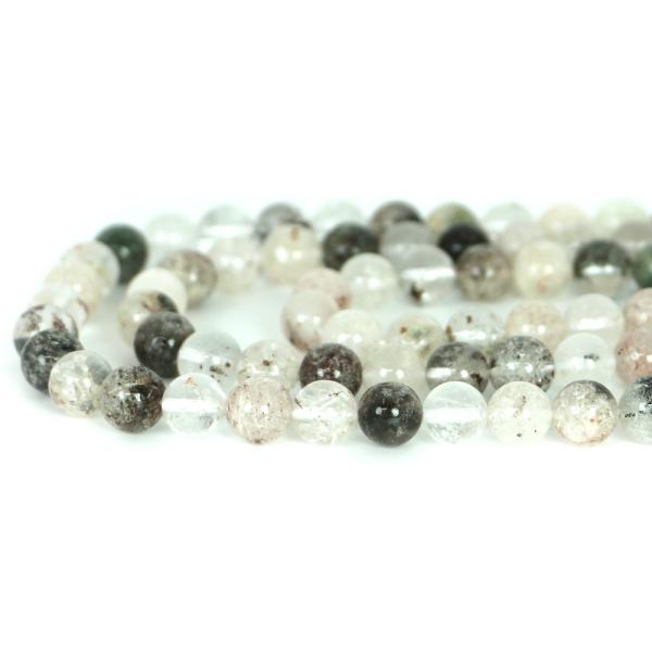 パワーストーン 天然石 ビーズ ホワイトガーデンクォーツ 丸玉 8〜9mm 1連販売