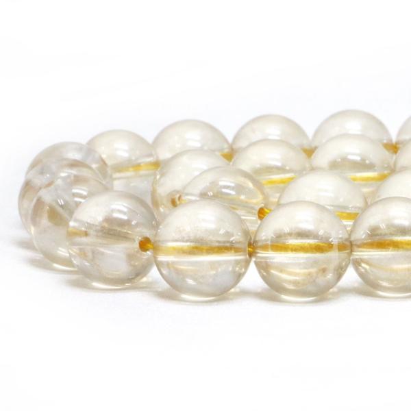 パワーストーン 天然石 ビーズ ゴールデンオーラクリスタル（薄め） 丸玉 12mm 1連販売