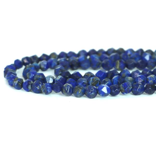 パワーストーン 天然石 ビーズ ラピスラズリ ダイヤカット 6mm 1連販売