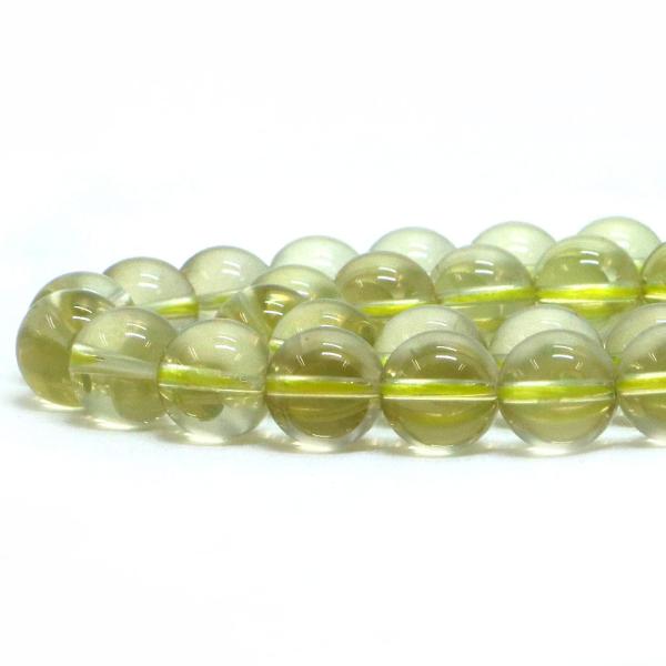 パワーストーン 天然石 ビーズ レモンクォーツ 丸玉 10mm 1連販売