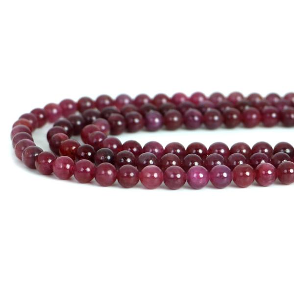 パワーストーン 天然石 ビーズ ルビー 丸玉 6ｍｍ 1連販売