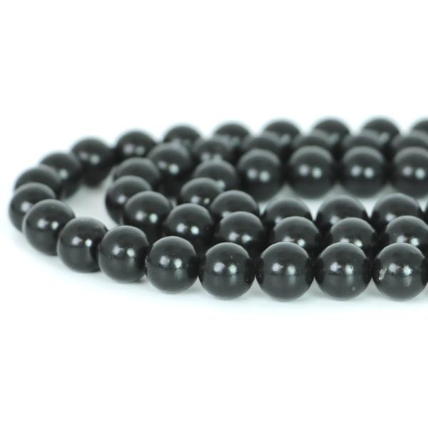 パワーストーン 天然石 ビーズ シュンガイト shungite ロシア産 丸玉 10mm 1連販売