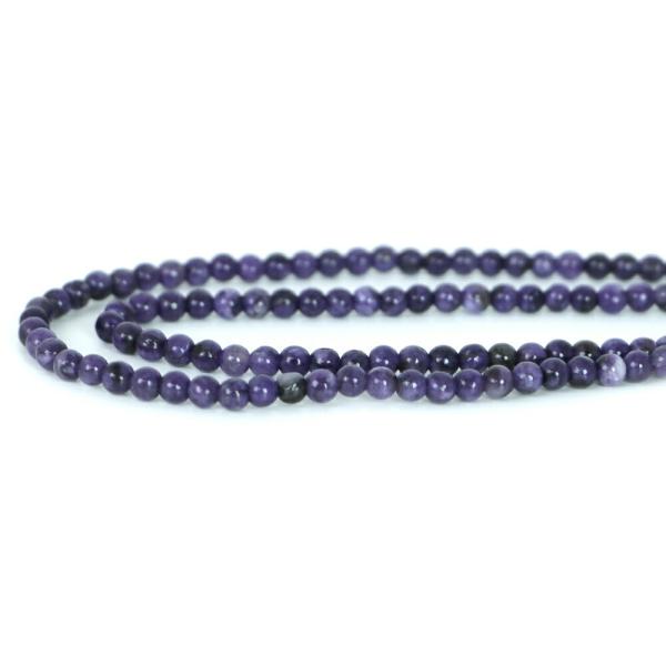 パワーストーン 天然石 ビーズ チャロアイト 丸玉 4mm 1連販売