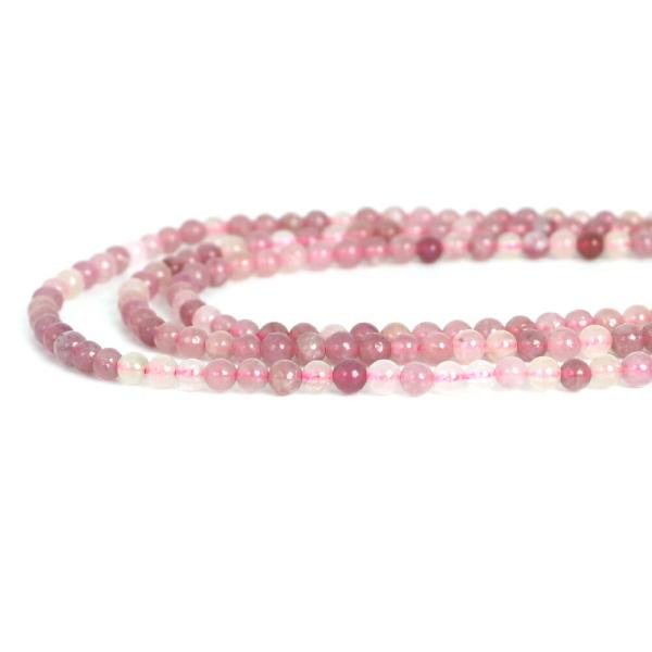 パワーストーン 天然石 ビーズ ピンクトルマリン 丸玉 4mm 1連販売