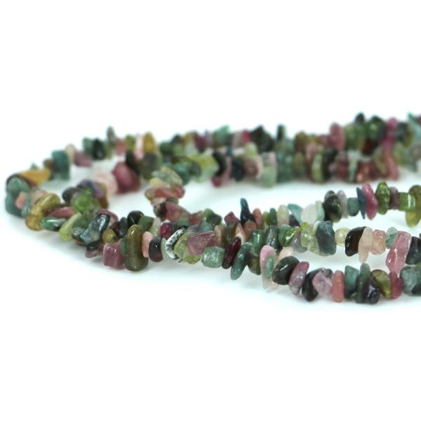 パワーストーン 天然石 ビーズ トルマリンミックス さざれ 3×6mm※バラつきあり 1連販売