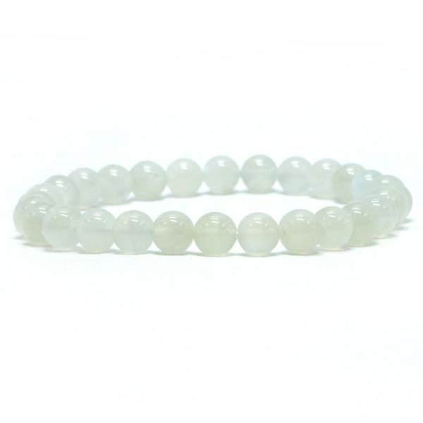 パワーストーン 天然石 ブレスレット ムーンストーン 丸玉 6mm 数珠 念珠 Bracelet お...