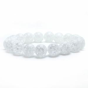 パワーストーン 天然石 ブレスレット クラッシュクリスタル 丸玉 10mm 数珠 念珠 Bracelet お試し価格｜gembazaar