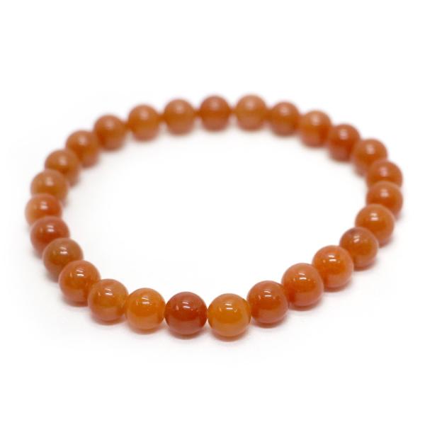 パワーストーン 天然石 ブレスレット オレンジアベンチュリン 丸玉 8mm 数珠 念珠 Bracel...