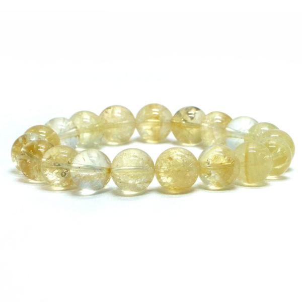 パワーストーン 天然石 ブレスレット シトリン 丸玉 10mm 数珠 念珠 Bracelet お試し...