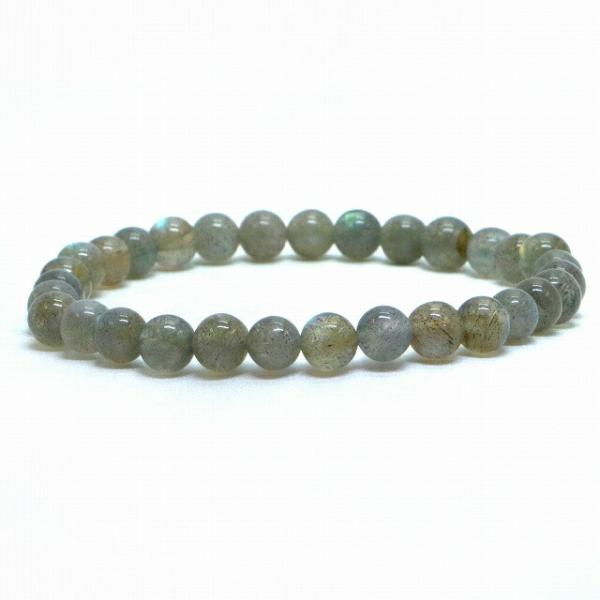 パワーストーン 天然石 ブレスレット ラブラドライト（濃いめ） 丸玉 6mm 数珠 念珠 Brace...