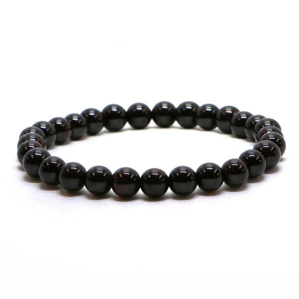 パワーストーン 天然石 ブレスレット ガーネット 丸玉 6mm 数珠 念珠 Bracelet お試し...