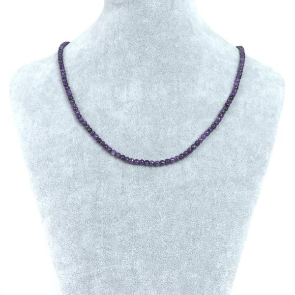 パワーストーン 天然石 シンプル シンプルストーンネックレス チャロアイト 丸玉 4mm