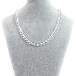 天然石ネックレス 天然本水晶ネックレス10ミリ玉50センチ〜70センチ