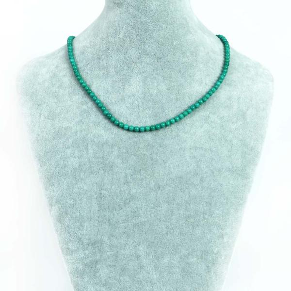 パワーストーン 天然石 シンプル ストーンネックレス ハウライト マグネサイト ターコイズ(染め グ...