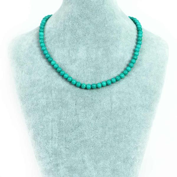 パワーストーン 天然石 シンプル ストーンネックレス ハウライト マグネサイト ターコイズ(染め グ...