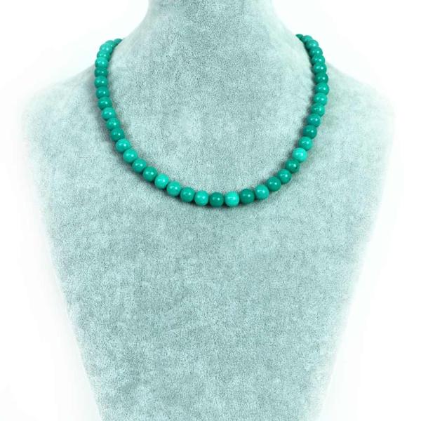 パワーストーン 天然石 シンプル ストーンネックレス ハウライト マグネサイト ターコイズ(染め グ...