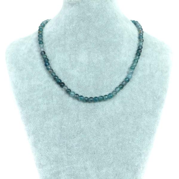 パワーストーン 天然石 シンプル シンプルストーンネックレス カラージェード(オーシャンブルーMIX...