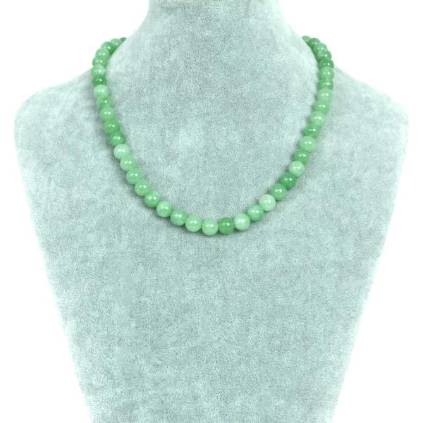 パワーストーン 天然石 シンプル シンプルストーンネックレス カラージェード(ヒスイカラー 染め) ...